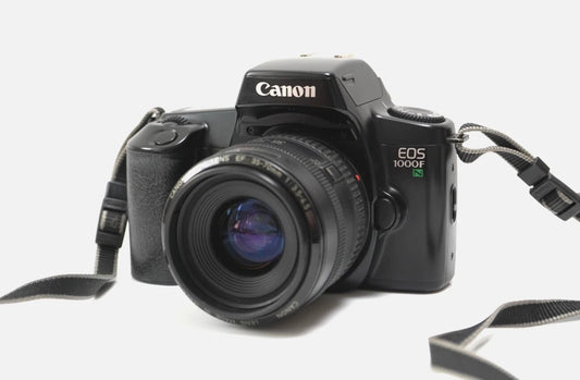 Canon EOS 1000FN 35mm Film Camera w/Canon 75-300mm & 35-70mm Lens Fully Working